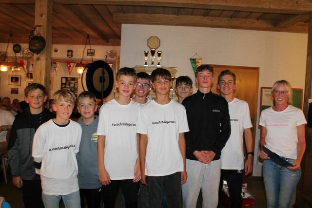 Sieger und 2. Platz für die erste und zweiter Mannschaft U15 männlich des TCW