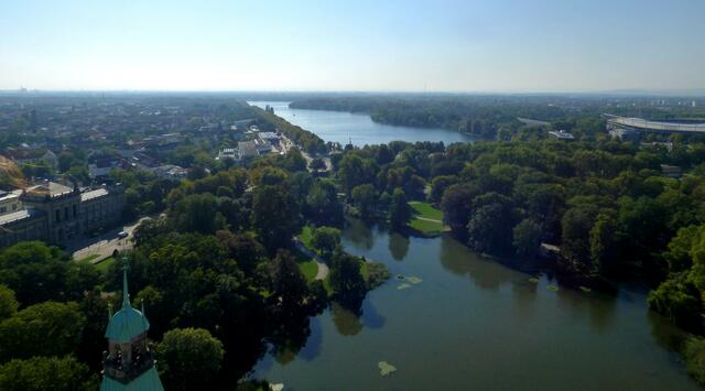 Noch einmal unser Maschsee von oben gesehen