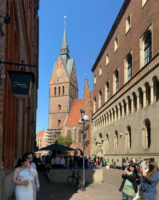Beim Alten Rathaus finden viele Trauungen statt