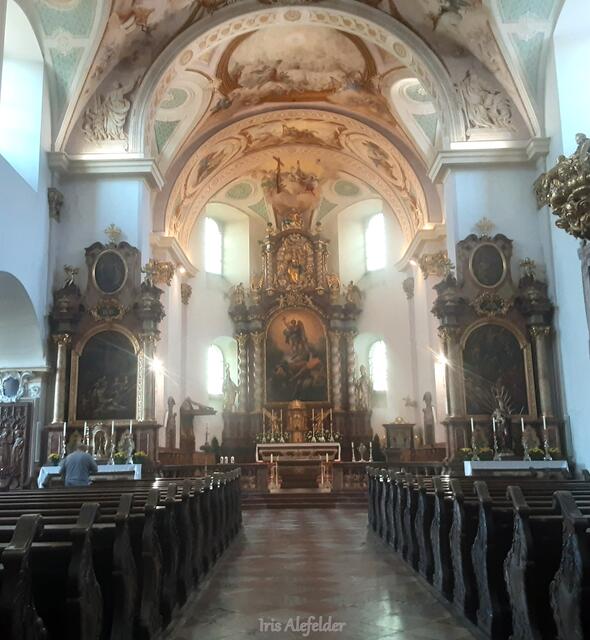 Stiftkirche Reichersberg, Blick nach Osten. | Foto: Iris Alefelder