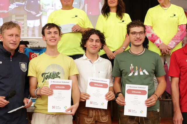 Das zweitplatzierte Team.