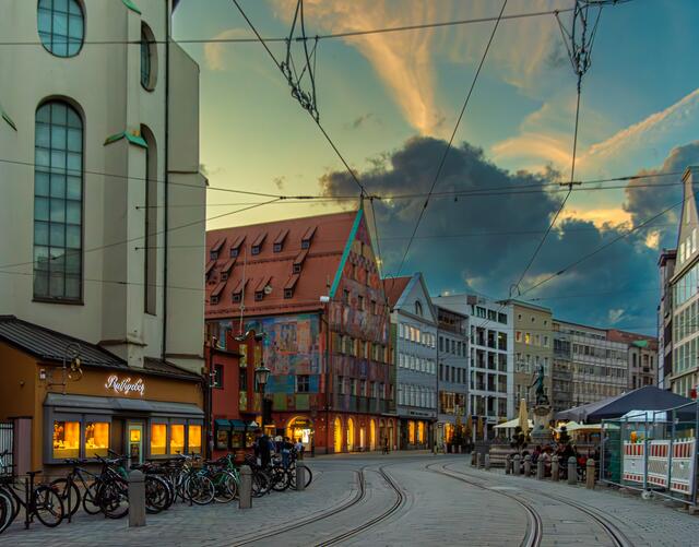 Ein Blick zum Weberhaus.