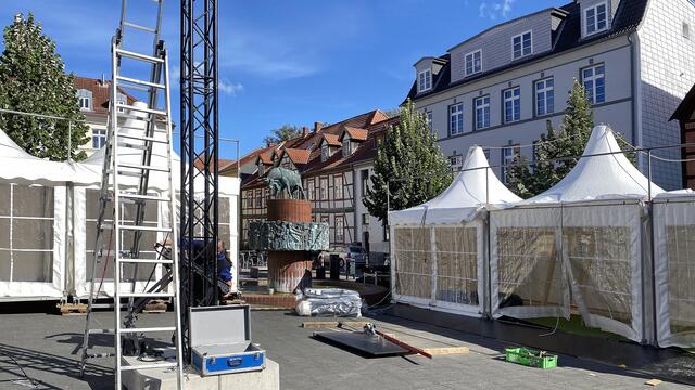 Auch der Schlachtermarkt in der Nähe des Marktplatzes gehört zu dem Veranstaltungsbereich. Foto: Helmut Kuzina