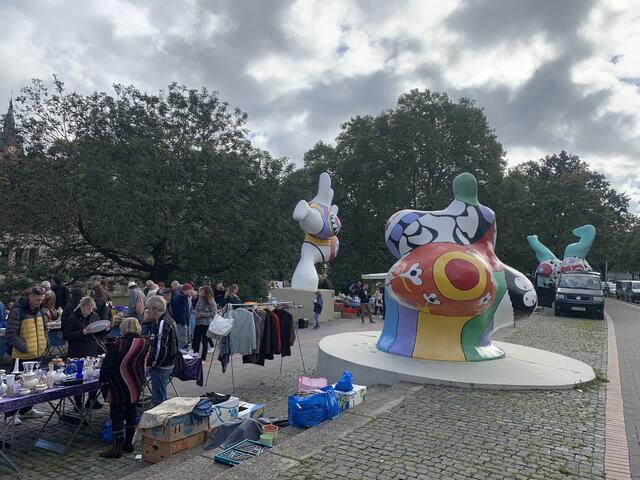 Beim Flohmarkt