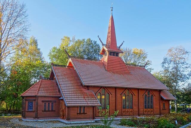 die translozierte Stabkirche Stiege 