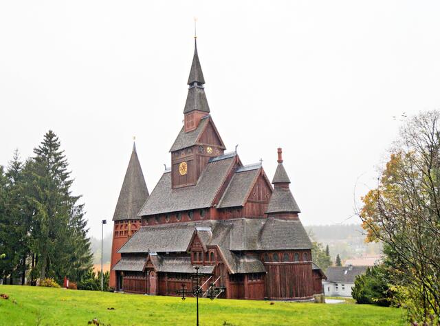 die Stabkirche Gustav - Adolf in Hahnenklee