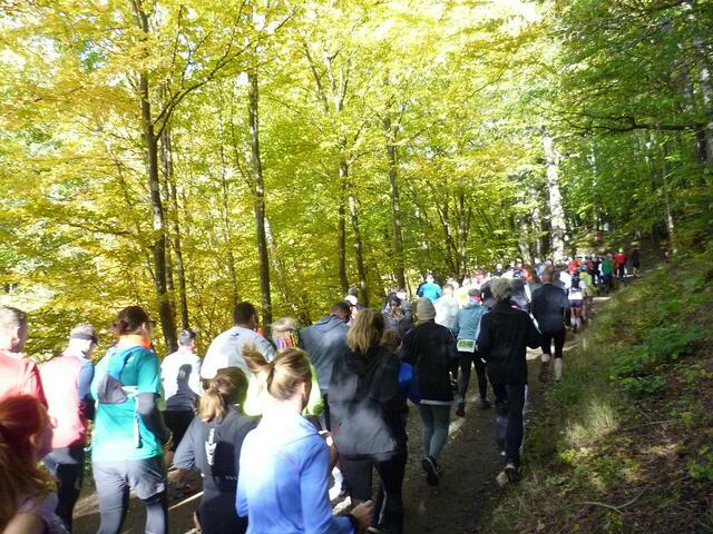 11 Kilometer: Auf den ersten 100 Metern.	