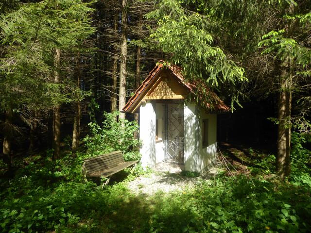 Ernst Merkl aus Oberschneitbach errichtete die Waldkapelle | Foto: Dr. Hubert Raab