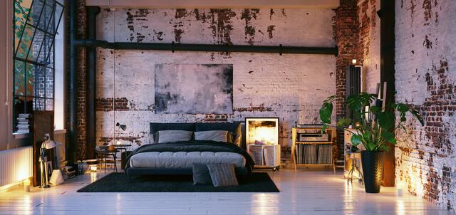 Inspiration für den Industrial-Stil sind alte Fabriken und Lagerhäuser. | Foto: Christian Hillebrand/stock.adobe.com