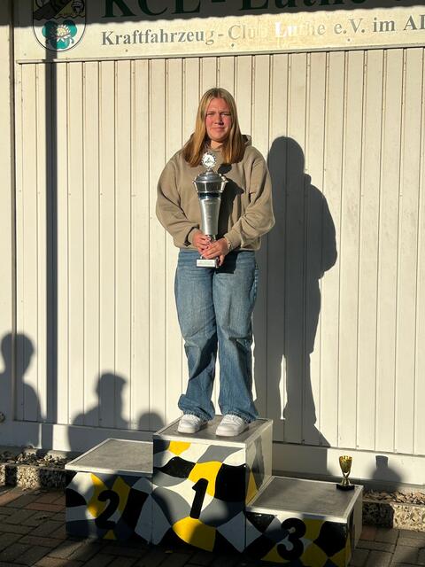 Vereinsmeisterin im Clubsport-Kartslalom: Karlotta Sorembe