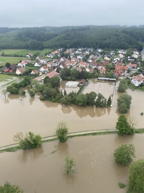 Hochwasser: Es gab großflächige Überschwemmungen | Foto: Martin Sailer