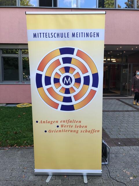 Foto: Die Werte der Mittelschule Meitingen: Anlagen entfalten - Werte leben - Orientierung schaffen. 