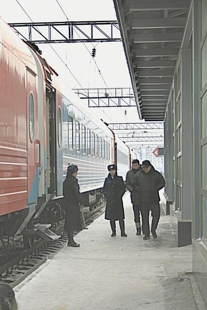 Einstieg zur Rückfahrt nach Ulan Bataar, der Hauptstadt der Mongolei 