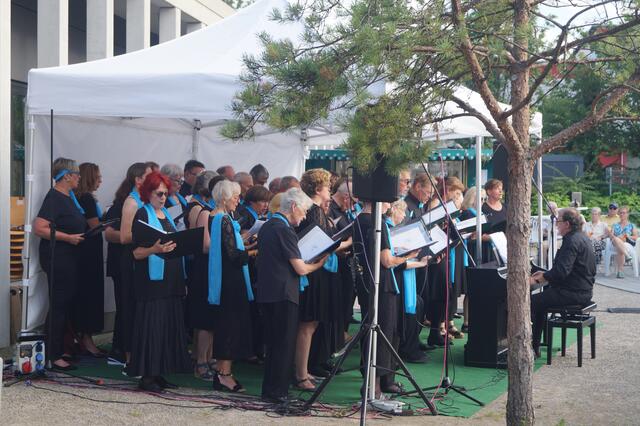 Konzert im Lesepark mit dem gemischten Chor "Vox Corona" am 15.07.2024 | Foto: Nadja Rathgeber