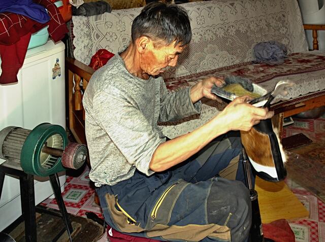 Der Vater hilft auch noch mit