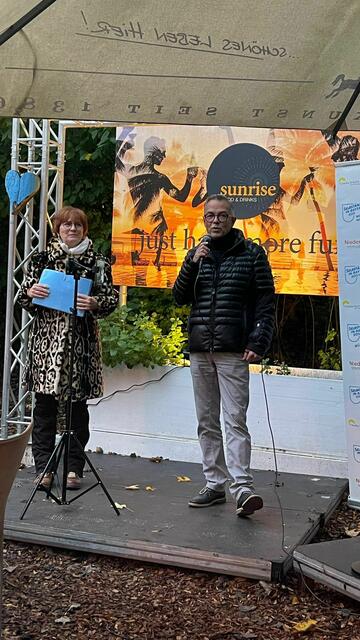 1. Vorstand BDS Bezirk Schwaben Frank Dietrich (rechts) kam auch zur Jubiläumsfeier | Foto: BDS Gewerbeverband Königsbrunn