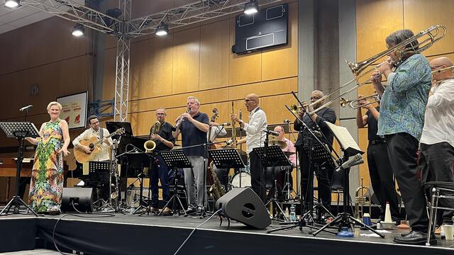 Weltklasse-Sopranistin Angela Denoke war beim Jazz-Konzert erneut zu Gast in Friedberg | Foto:  Jochen Aumann