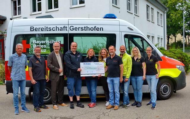 Spendenübergabe von Gersthofen läuft! im August 2024 | Foto: Stadt Gersthofen (Kai Schwarz)