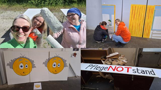 Wir arbeiten schon am Faschingswagen 2025. | Foto: Gersthofer Party-Freunde n.e.V.