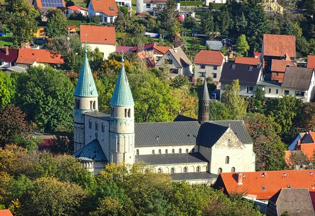 Stiftskirche St. Cyrikus vom Försterblick aufgenommen