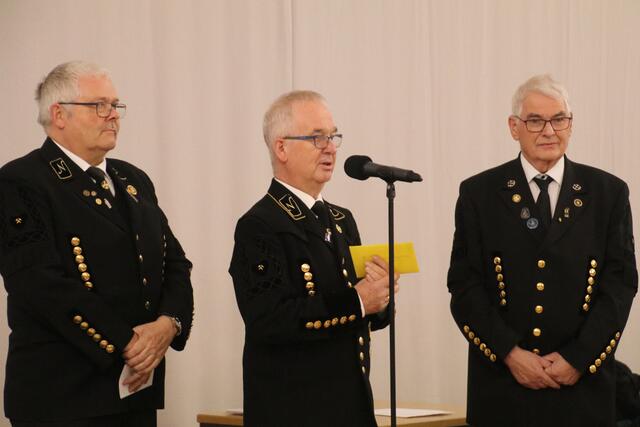 Totenehrung 2024 Gerhard Pape, Wolfgang Polacek, Alfred Schön