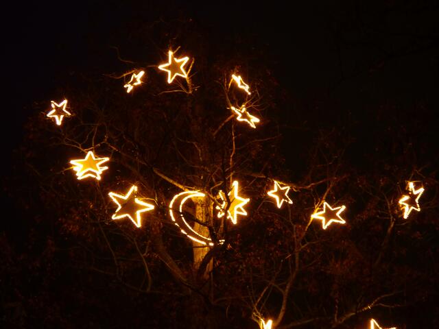 Mond und Sterne, die Sonne fehlt!