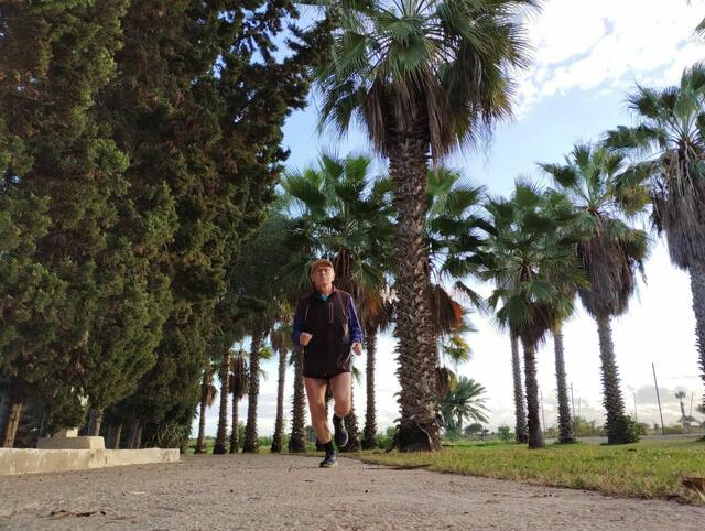 Erster Lauf (von vier) in diesem Urlaub.
