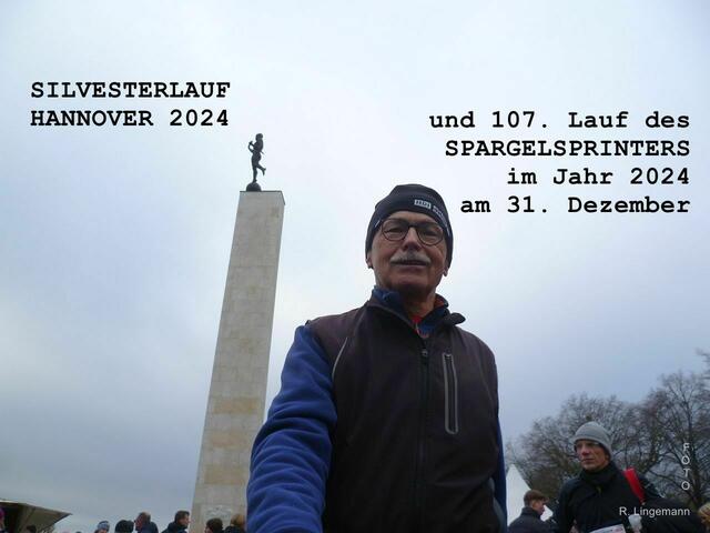 Aufmacherfoto: Der 107. Lauf für den #Spargelsprinter im Jahr 2024 mit der Kulisse des Silvesterlaufs um den Maschsee Hannover
