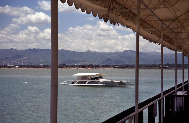 Boot vor Matan Island, Cebu, Philippinen