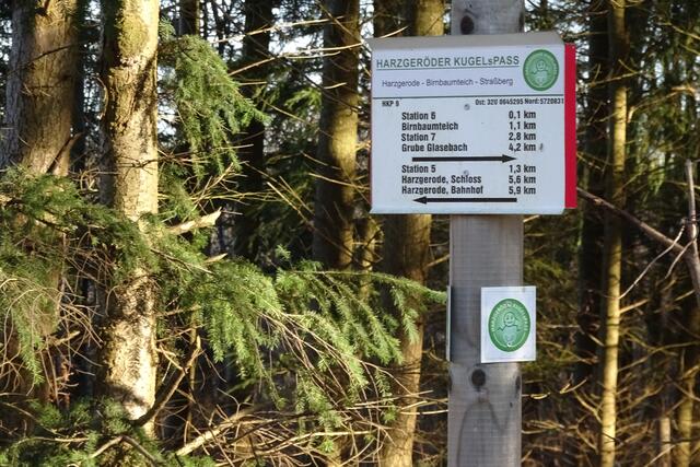am Harzgeröder KUGELSsPASS  Weg