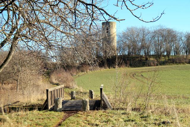 Blick vom Bicklingsbach auf die Bicklingswarte