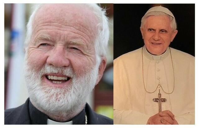S. E. Weihbischof emer. Dr. Andreas Laun OSFS und Papst emer. Benedikt XVI., beide Todestag am 31. Dezember (2024 und 2022) | Foto: © Bild: Erzdiözese Salzburg und Bistum Regensburg CC 