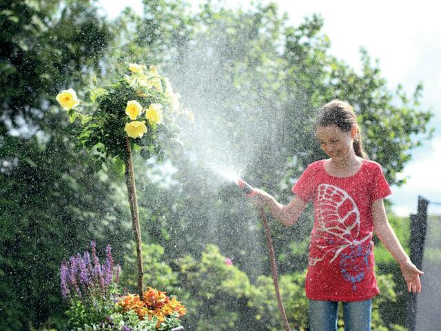 Zier- und Nutzpflanzen lieben Regenwasser, gesammelt in einem ausreichend großen Erdtank, steht dies immer zur Verfügung. | Foto: Intewa/akz-o