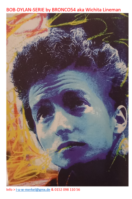 Bob Dylan 
Mixed Media Serie 
by Bronco54 | Foto: Fotoarchiv Merkel und Merkel, Bronco54