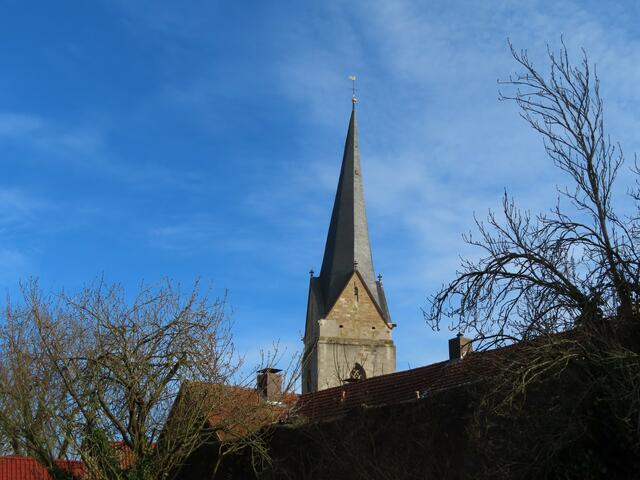 Der schiefe Turm der ev. "Nikolai-Kirche". | Foto: M. A.