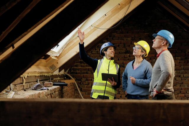 Ob neue Dachfenster oder eine Fassaden-Sanierung – qualifizierte Fachkräfte der Energieeffizienz-Experten-liste, kennen sich aus mit Förderungen des Bundes und können helfen. Seit September 2024 werden über 20.000 der Energieeffizienz-Experten und -Expertinnen in der Liste geführt.  | Foto: dena/photothek, Ute Grabowsky/akz-o