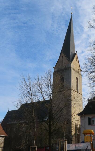 Die ev. "Nikolai-Kirche" mit ihrem schiefen Turm. | Foto: M. A.