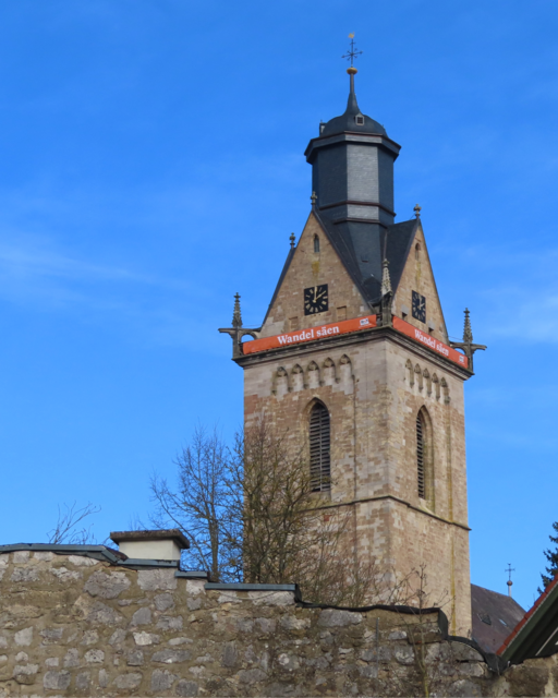 Blick über die "Stadtmauer" zur ev. "Kilians-Kirche". | Foto: M. A.