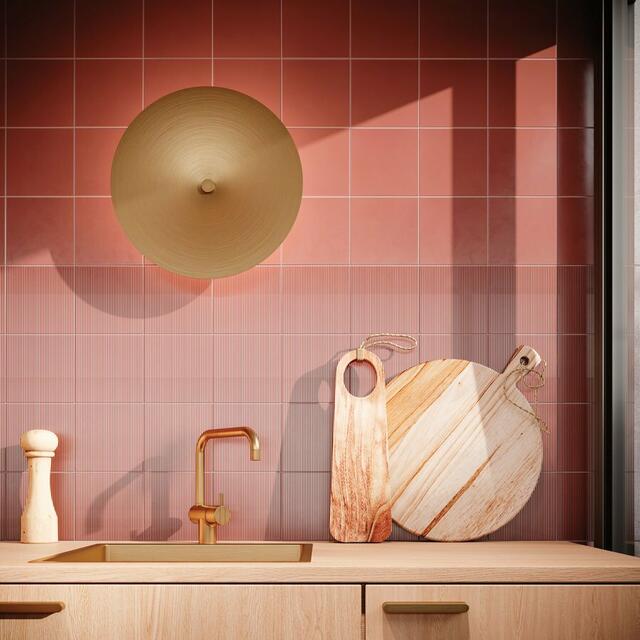 Farbige Fliesenspiegel setzen Designakzente in der Küche.
 | Foto: djd/Deutsche-Fliese.de/Agrob Buchtal