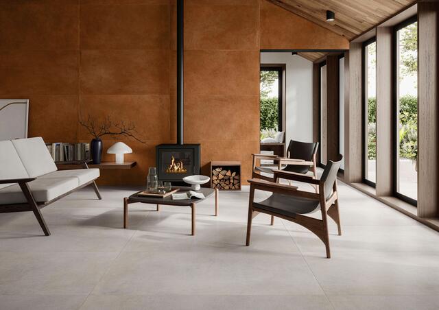 Die Verbindung verschiedener Wohn- und Lebensbereiche durch Fliesen erweitert den Grundriss optisch und lässt ihn großzügiger wirken.
 | Foto:  DJD/Deutsche-Fliese.de/Engers