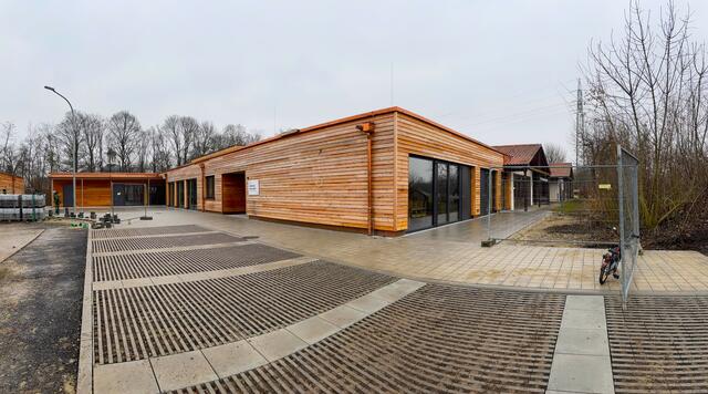 Das Kinderhaus Maria Alber hat mit einem modernen Anbau seine Fläche um das Doppelte vergrößert