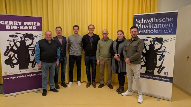 Die neue Vorstandschaft der Schwäbischne Musikanten Gersthofen
