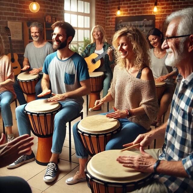 Gemeinsam den Rhythmus spüren! | Foto: Ev. Sing- und Musikschule Stadtallendorf
