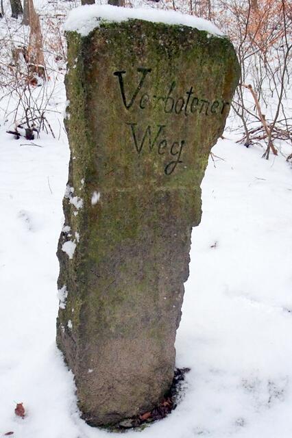 Stein Verbotener Weg