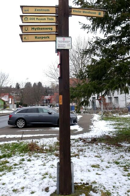 Wegweiser in Thale