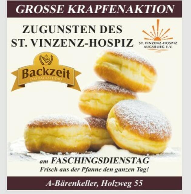 Die nächste Krapfen-Aktion zugunsten des St. Vinzenz-Hospizes Augsburg e.V. findet am Faschingsdienstag, 4. März von 7 bis 15 Uhr statt (solange der Vorrat reicht)! | Foto: privat