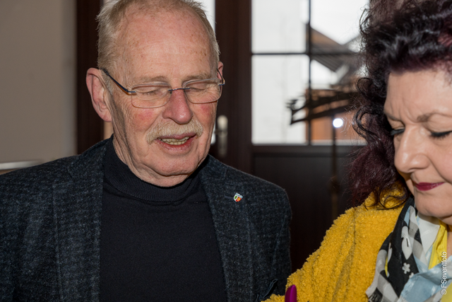 Valentinsfrühstück 2025 der Friedberger CSU - Manfred Losinger mit myheimat-Reporterin Sabina Scherer | Foto: FSeventfoto