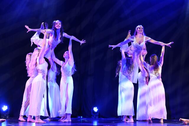 Die TSV Firnhaberau überzeugte bei ihrer Vorführung "Griechische Göttinnen" wiederum durch eine einfallsreiche Choreografie und eine perfekte tänzerische Umsetzung.