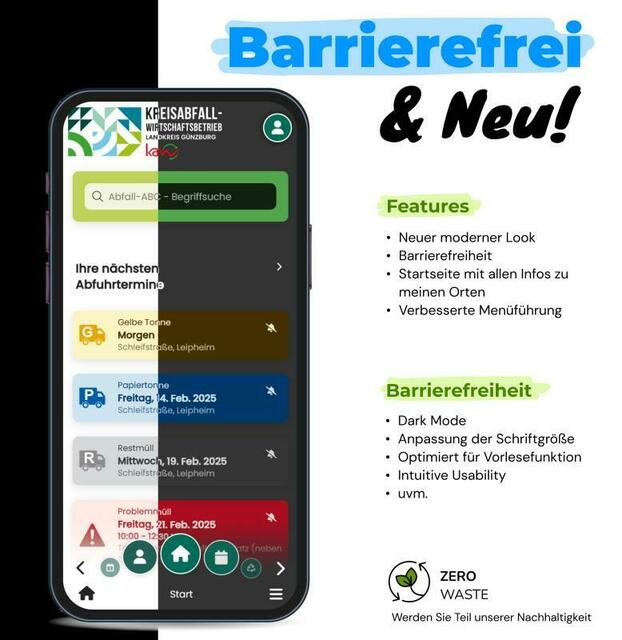 Die neue Abfall-App der KAW.  | Foto: KAW