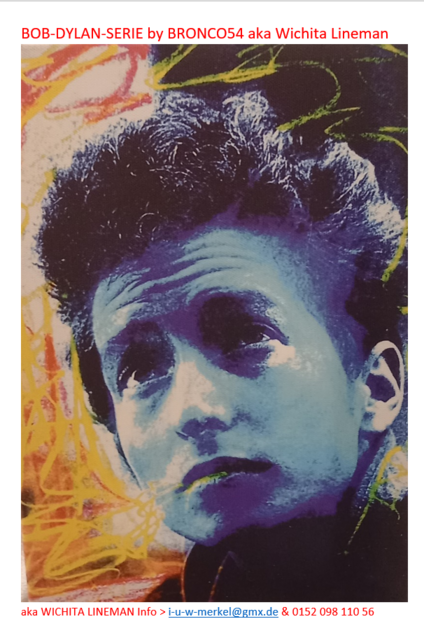 Mixed Media 
Bob Dylan 
by Bronco54 o.J. (circa 2015) | Foto: Fotoarchiv Merkel und Merkel, Bronco54